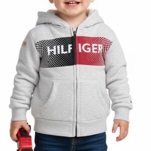 Tommy Hilfiger Toddler‎ Sherpa Lined Zip-Up Fleece Jacket 3T